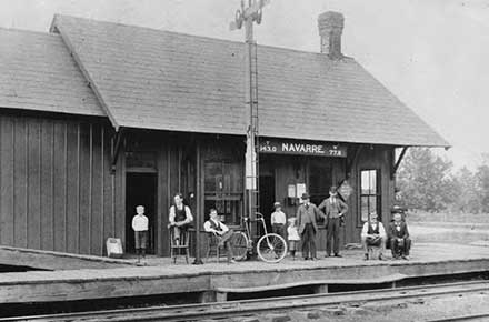 Navarre Railroad Depot, Wheeling and Lake Erie Railroad, 1895