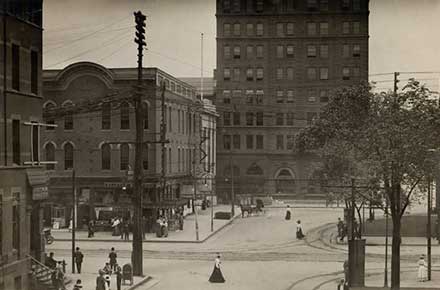 Public Square in Downtown Youngstown, 1909